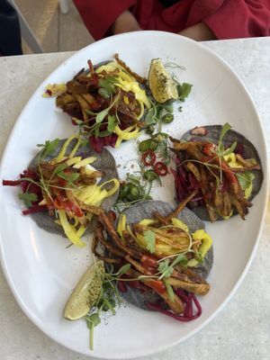 Vegan korean fish taco (amazing !)  at Stem & Glory in Cambridge