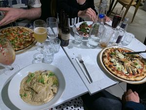 Both pizzas and mains were fantastic  at Stem & Glory in Cambridge