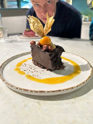 chocolate torte – heavenly at Stem & Glory in Cambridge