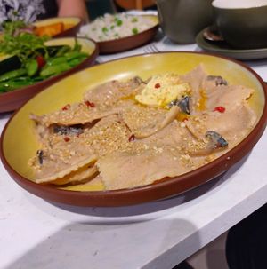 Pumpkin ravioli at Stem & Glory in Cambridge