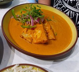 Tempeh tikka at Stem & Glory in Cambridge