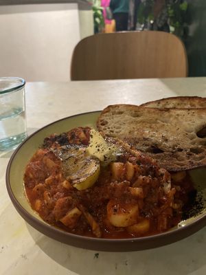 Italian ‘fish’ stew - Cioppino  at Stem & Glory in Cambridge