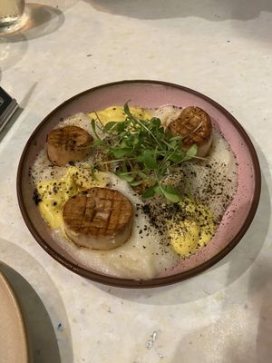 King Oyster Scallops  at Stem & Glory in Cambridge