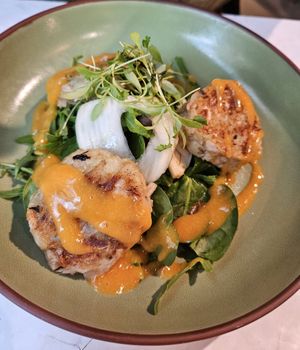 Thai 'Crab' Cakes at Stem & Glory in Cambridge