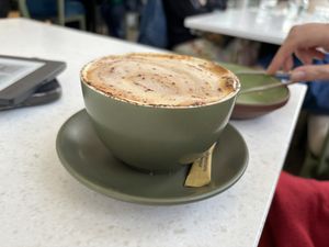 Oat coffee  at Stem & Glory in Cambridge