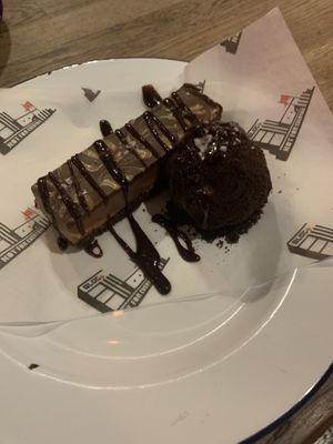 Salted caramel cheesecake  at Bloc Bar Glasgow in Glasgow