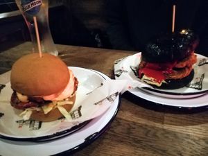 Vegan burgers at Bloc Bar Glasgow in Glasgow