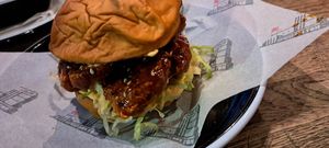 Seoul Food burger at Bloc Bar Glasgow in Glasgow