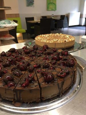 Spectacular raw cakes! at Slunce in Ceske Budejovice