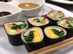 Raw sushi at Slunce in Ceske Budejovice