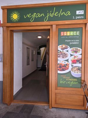 Out front at Slunce in Ceske Budejovice