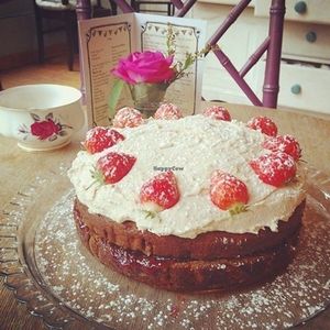 Vegan 'Elvis' Cake at Hidden Lane Tea Room in Glasgow