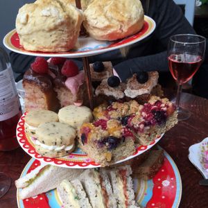 vegan afternoon tea at Hidden Lane Tea Room in Glasgow
