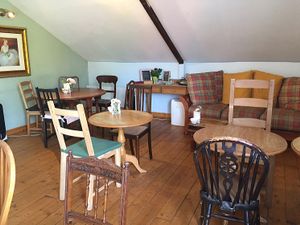 upstairs at Hidden Lane Tea Room in Glasgow