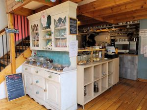 Cozy register at Hidden Lane Tea Room in Glasgow