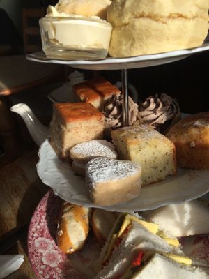 Vegan tea at Hidden Lane Tea Room in Glasgow