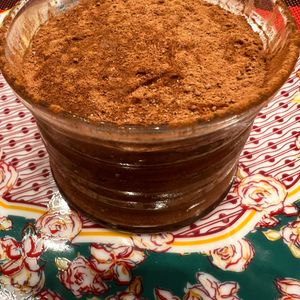 Vegan chocolate mousse.  at Namasthe in Montauban