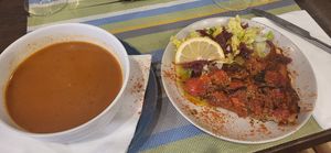 Gaspacho et tarte à la tomate 🍅 at Namasthe in Montauban