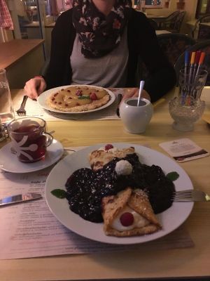 Sweet pancakes ❤️  at Pfannkuchen Haus in Fehmarn
