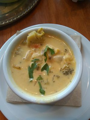 Soup of the day (v/gf) at Julie's Coffee and Tea Garden in Alameda
