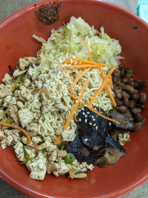 The mushroom noodles, also very nice at FIREFLY 萤火虫 by Thunder Tree in Central Singapore