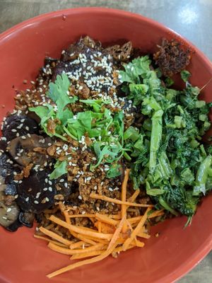 The braised tofu rice - wow wow wow!!! So good!! at FIREFLY 萤火虫 by Thunder Tree in Central Singapore