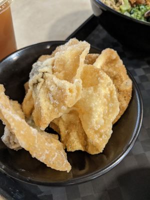Light and crispy wontons, perfect at FIREFLY 萤火虫 by Thunder Tree in Central Singapore