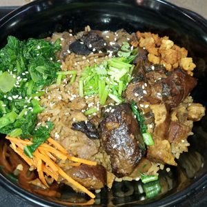 Braised tofu yam rice $6.80 于香卤豆腐饭 at FIREFLY 萤火虫 by Thunder Tree in Central Singapore