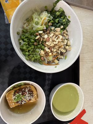 Rice with add on Yong tau fu   at FIREFLY 萤火虫 by Thunder Tree in Central Singapore
