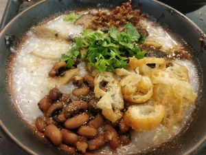 king oyster mushroom porridge  at FIREFLY 萤火虫 by Thunder Tree in Central Singapore