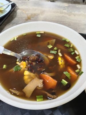 黑豆汤+饭 $7.80 at FIREFLY 萤火虫 by Thunder Tree in Central Singapore