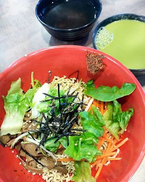 King Oyster Mushroom Kolomee ($4.8) ➕ Thunder Tea Rice Soup at FIREFLY 萤火虫 by Thunder Tree in Central Singapore