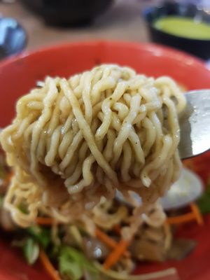 Berry chewy noodle like Maggie mee at FIREFLY 萤火虫 by Thunder Tree in Central Singapore