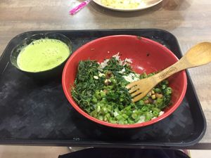 Delicious and so green, just what I needed the spoon is mine at FIREFLY 萤火虫 by Thunder Tree in Central Singapore