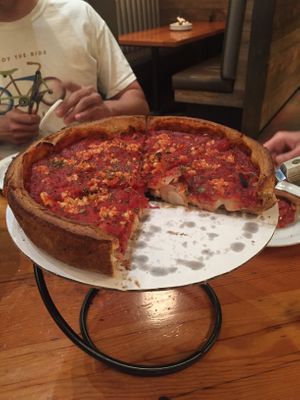 Vegan Pizza at Patxi's Pizza in Santa Barbara