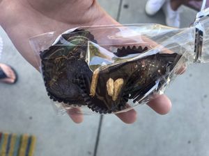 3 chocolates I bought ($7.50) at Chocolate Maya in Santa Barbara