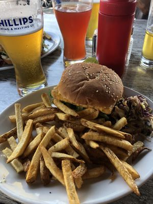  Vegan fish burger   at Fish on Fifth in Sidney