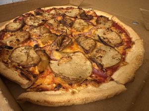 Mr Potato Head  at Papa G's Pizza  in Mornington