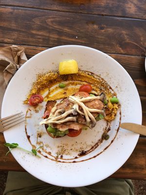 Lions Mane Mushroom Bruschetta at Empire 6714 in Karratha