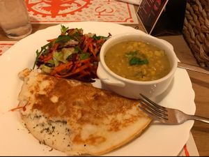 Masala dosa at Satsanga in Burgas