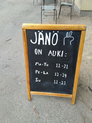 Opening times at Jänö in Helsinki