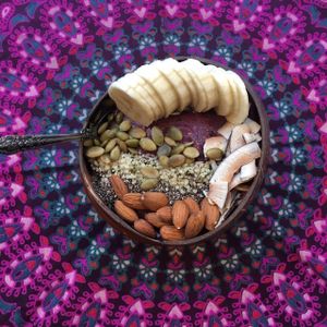 Bol d'açaï at Belem Cafe & Yoga in Montreal