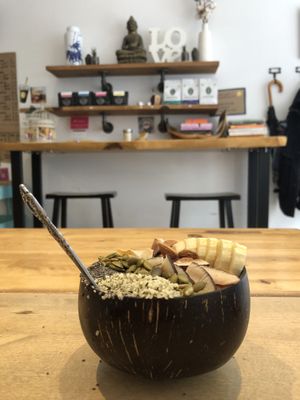 Acai bowl at Belem Cafe & Yoga in Montreal