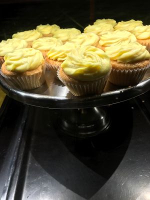 Cupcakes at Govinda's Vegetarian Lunch in Brooklyn