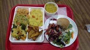 Govinda's Vegetarian Lunch  Complete meal at Govinda's Vegetarian Lunch in Brooklyn