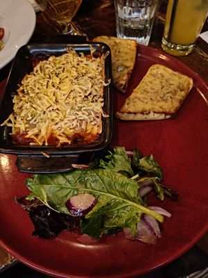 Mediterranean vegetable lasagne at Coppi in Belfast