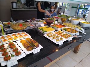 Buffet at Villa Vegana in Brasilia