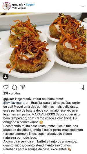 Um dos pratos mais gostosos! at Villa Vegana in Brasilia