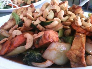 Cashew Nut Stir Fry From Thai Gourmet, Pittsburgh, PA - 
Photo By ecoRDN ecoRDN.com at Thai Gourmet in Pittsburgh