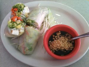 Tofu Fresh Roll From Thai Gourmet, Pittsburgh, PA - 
Photo By ecoRDN ecoRDN.com at Thai Gourmet in Pittsburgh
